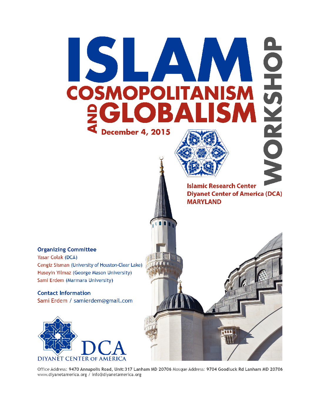 Workshop- Islam, Cosmopolitanism, and Globalism
